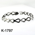 Fashion Sterling Silver Micro Pave CZ Bracelet Jewellery (K-1797. JPG)